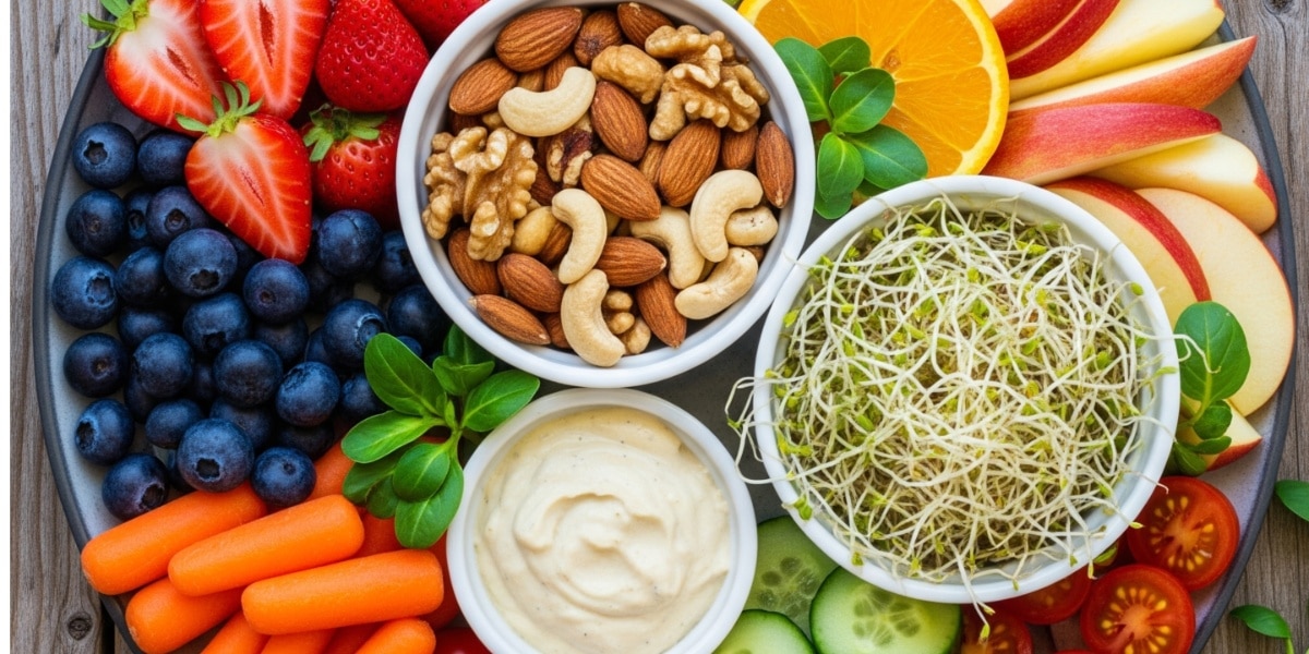 healthy snack platter