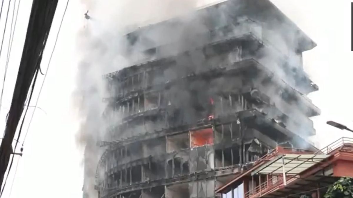 Fire in hilton hotel