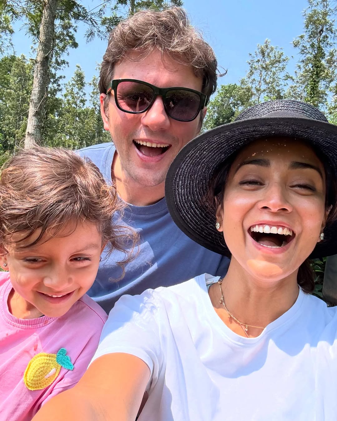 Shriya saran with husband andrei koscheev and daughter