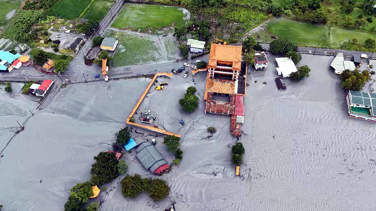Typhoon Ragasa Taiwan Barrier Lake