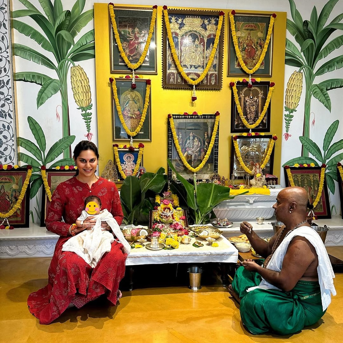 Ram Charan wife Upasana with Daughter Klin