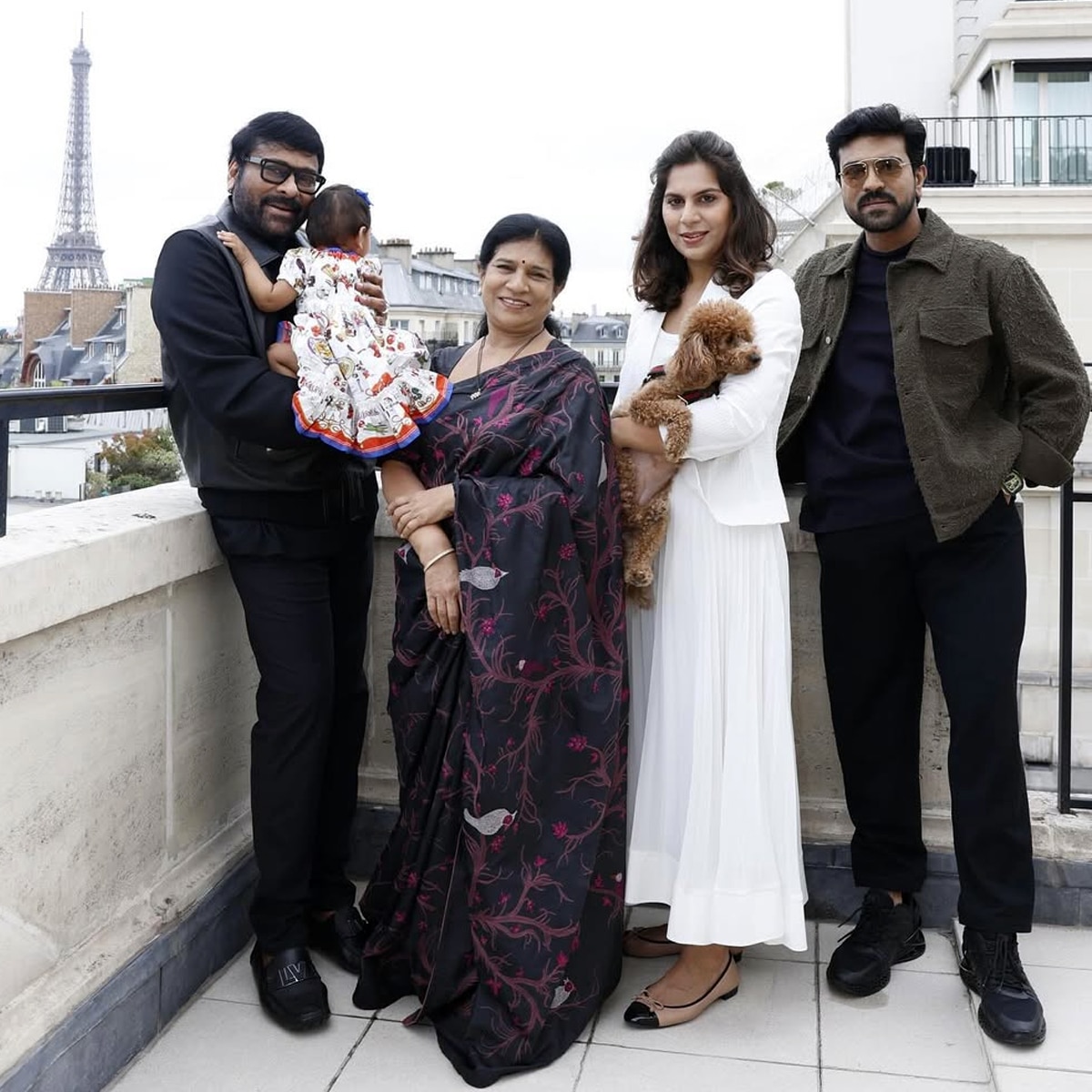 Ram charan with Family