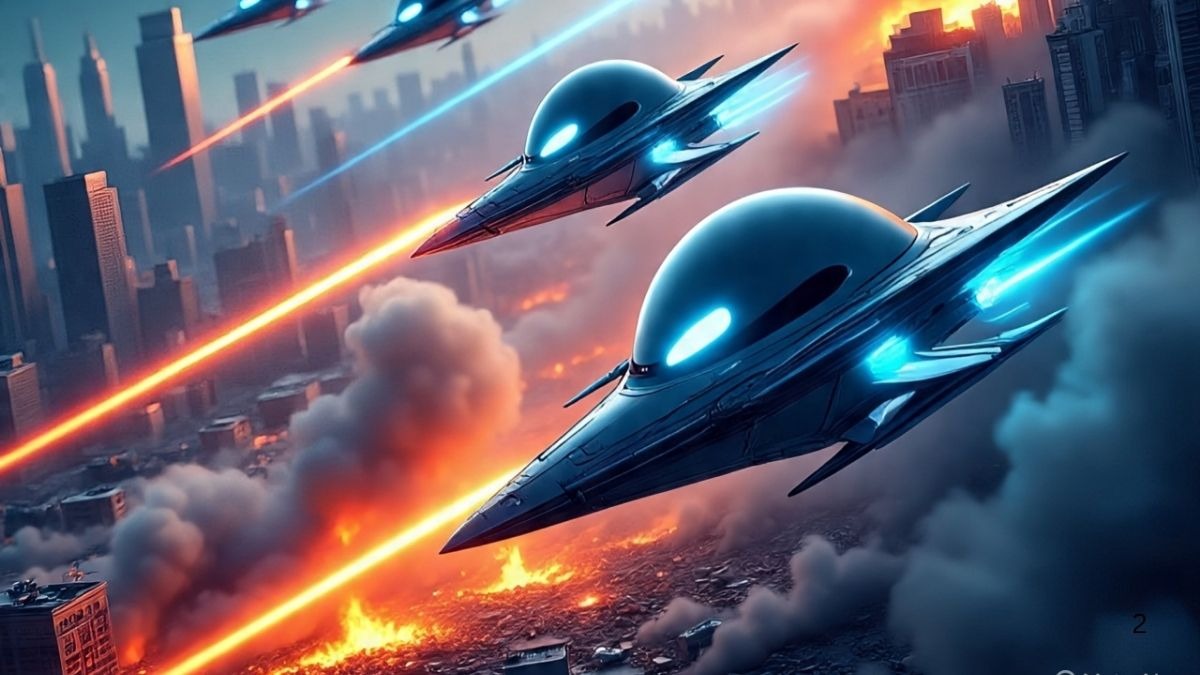 alien ship attack 