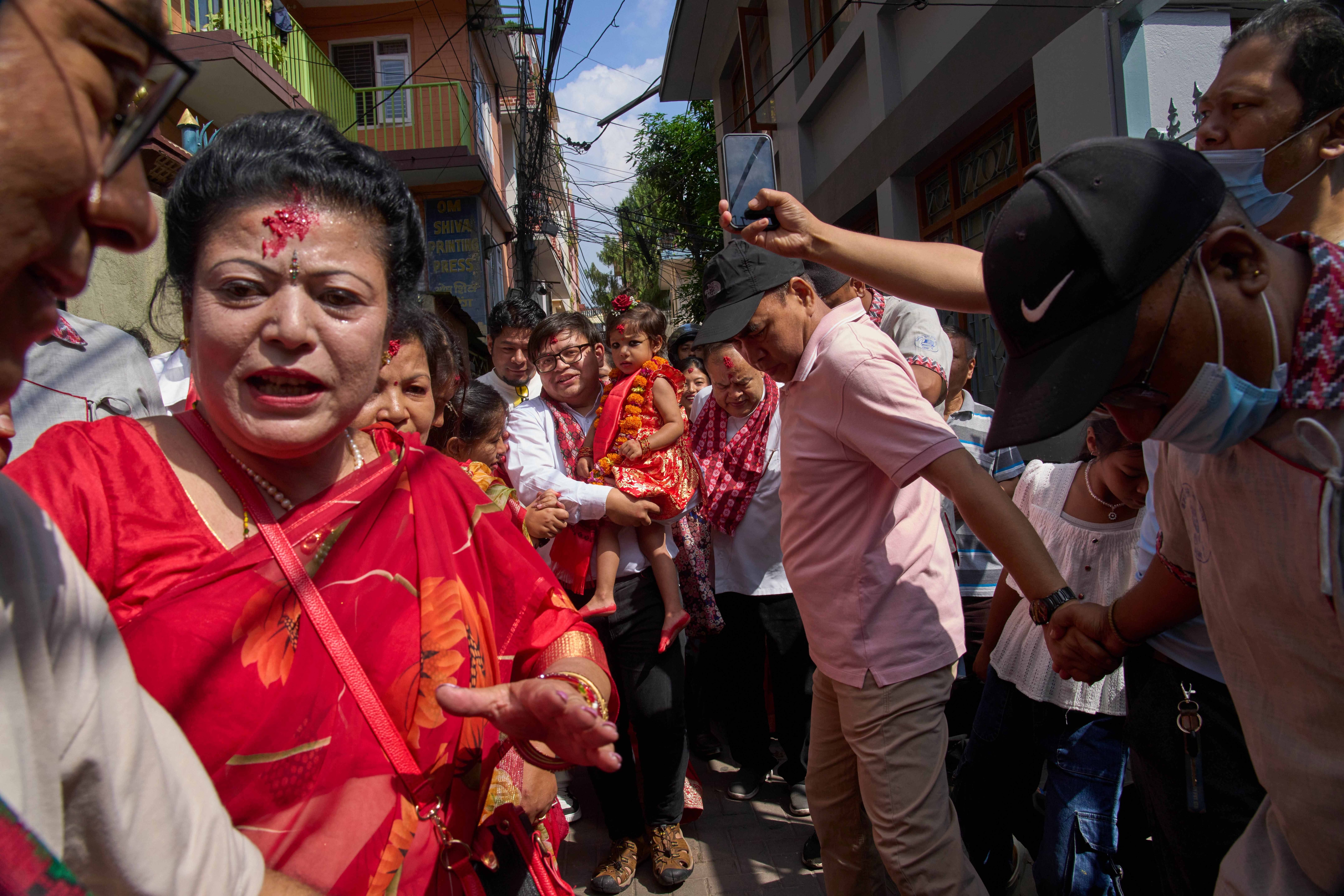 nepal hindu living goddess