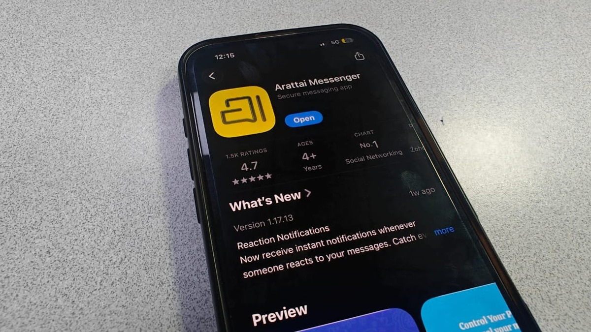 नंबर-1 हुआ Arattai?