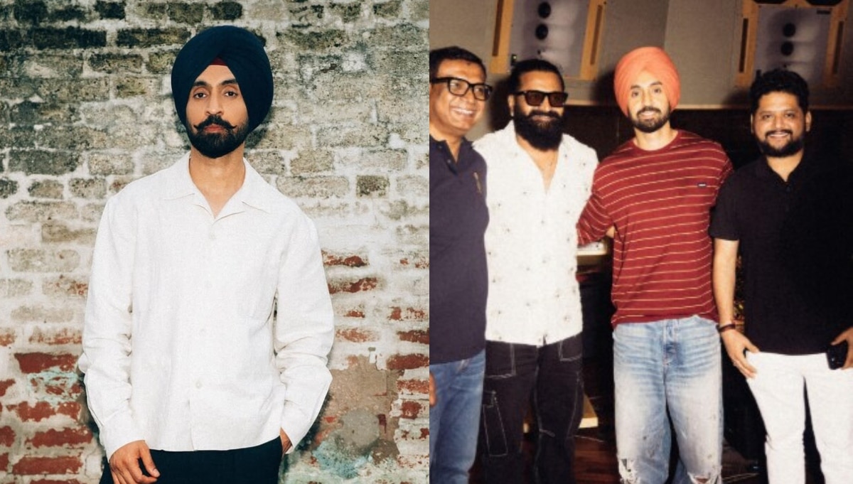 Diljit Dosanjh with Rishabh Shetty