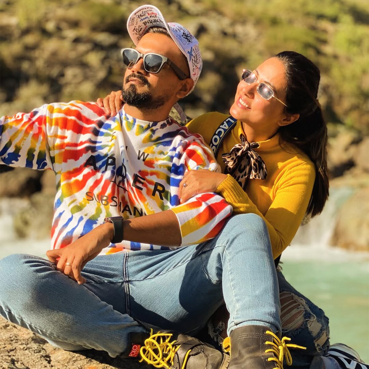 हिना खान, रॉकी जायसवाल (Photo: Instagram @rockyj1)