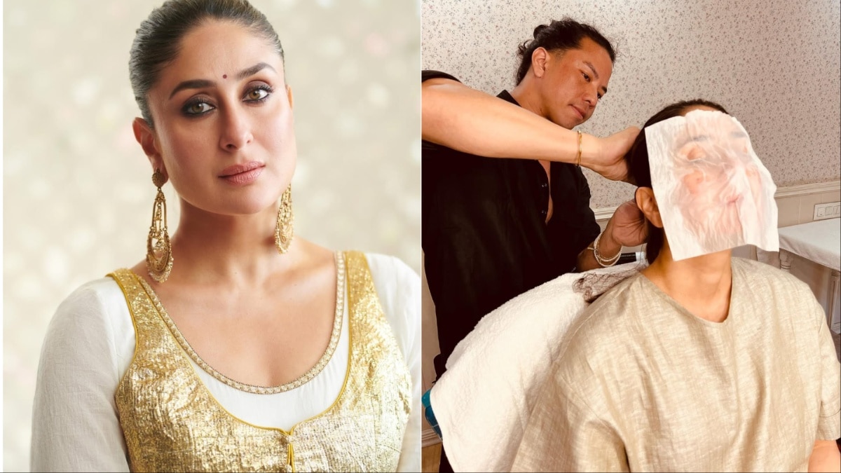 Kareena Kapoor Khan wears a tissue paper mask Kareena Kapoor Khan wears a tissue paper mask