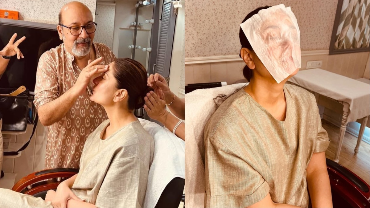 Kareena Kapoor Khan wears a tissue paper mask Kareena Kapoor Khan wears a tissue paper mask