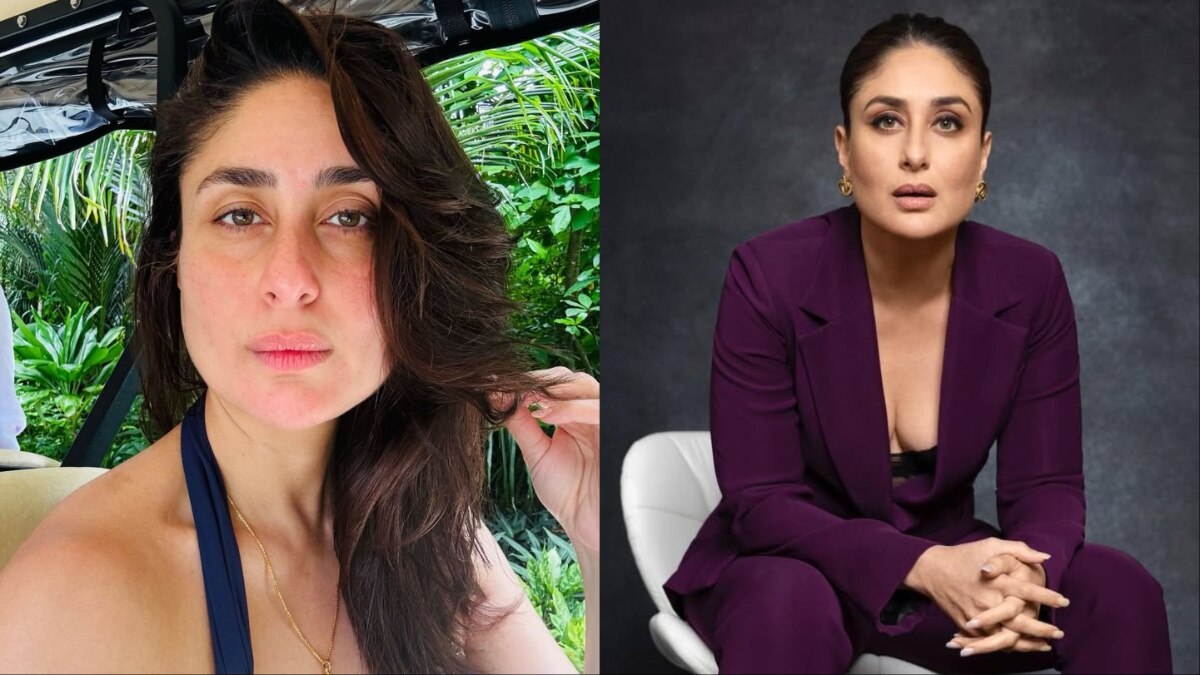 Kareena Kapoor Khan wears a tissue paper mask Kareena Kapoor Khan wears a tissue paper mask