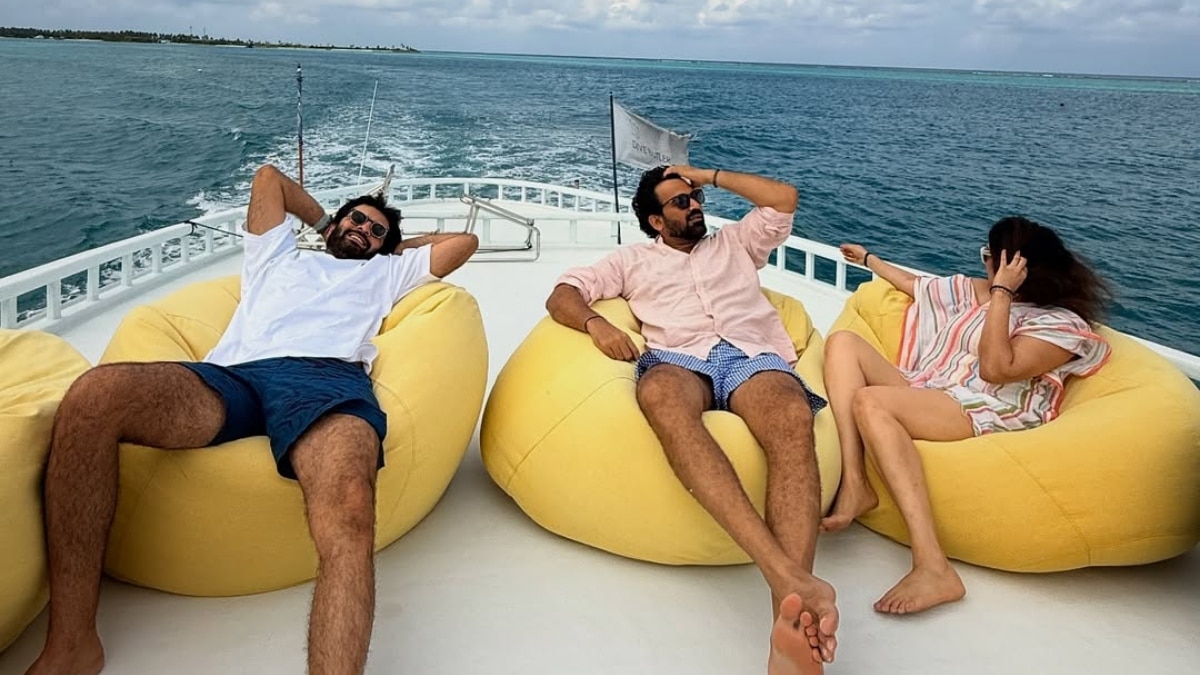 Actress Sagarika Ghatge with husband Zaheer khan and son