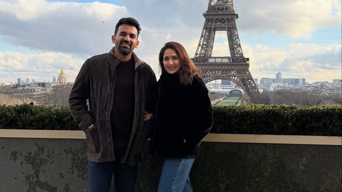 Actress Sagarika Ghatge with husband Zaheer khan
