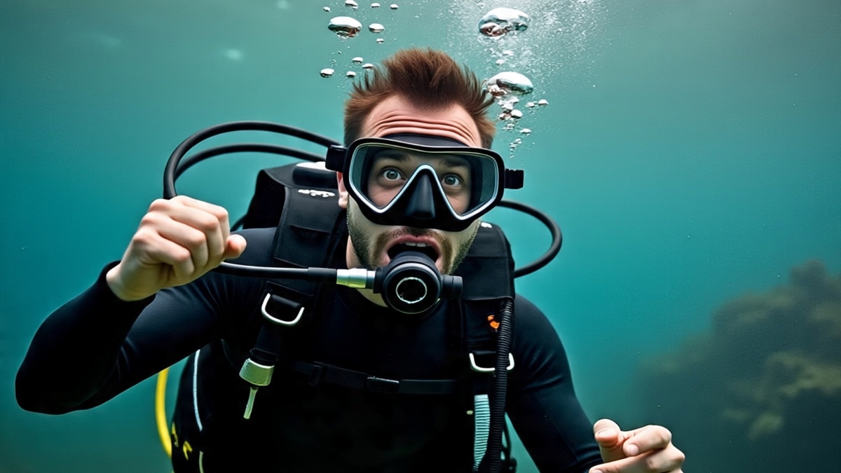 बेल्ट खुल गई और पानी में फंस गए 