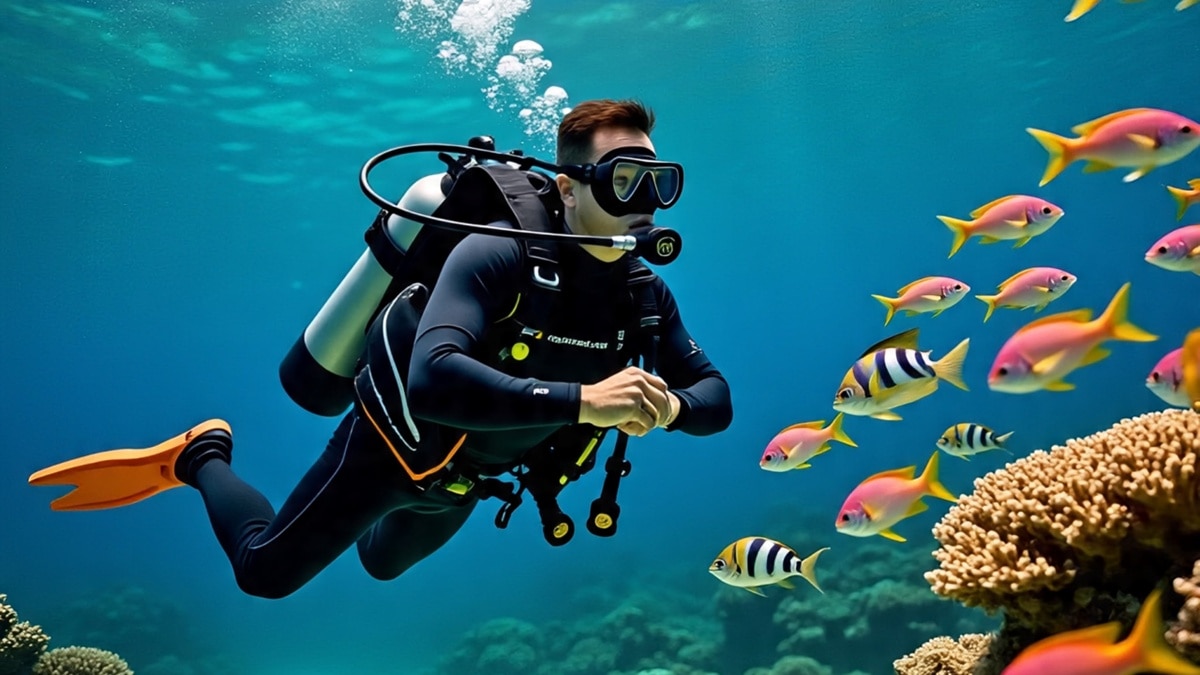 कई साल से कर रहे हैं स्कूबा डाइविंग 