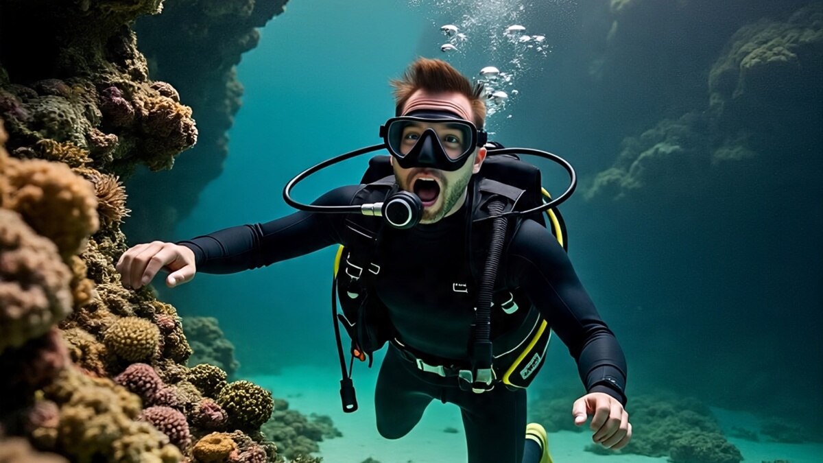 पानी में विजिबिलिटी कम थी 