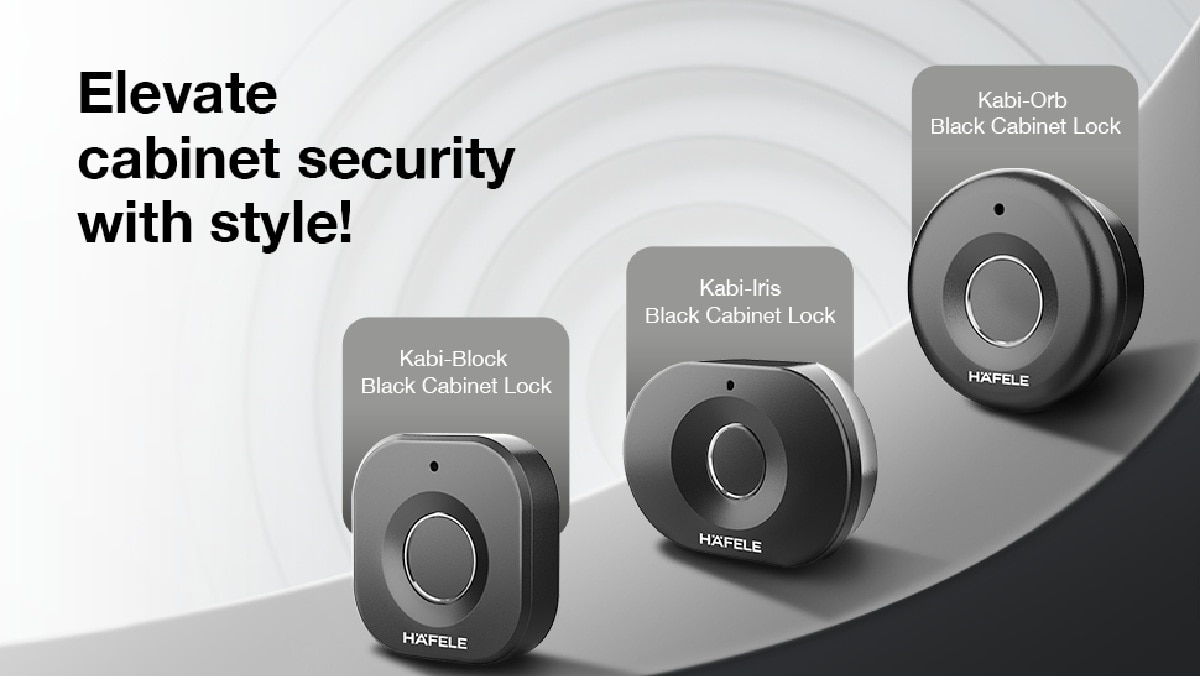 smart fingerprint cabinet lock Hafele 