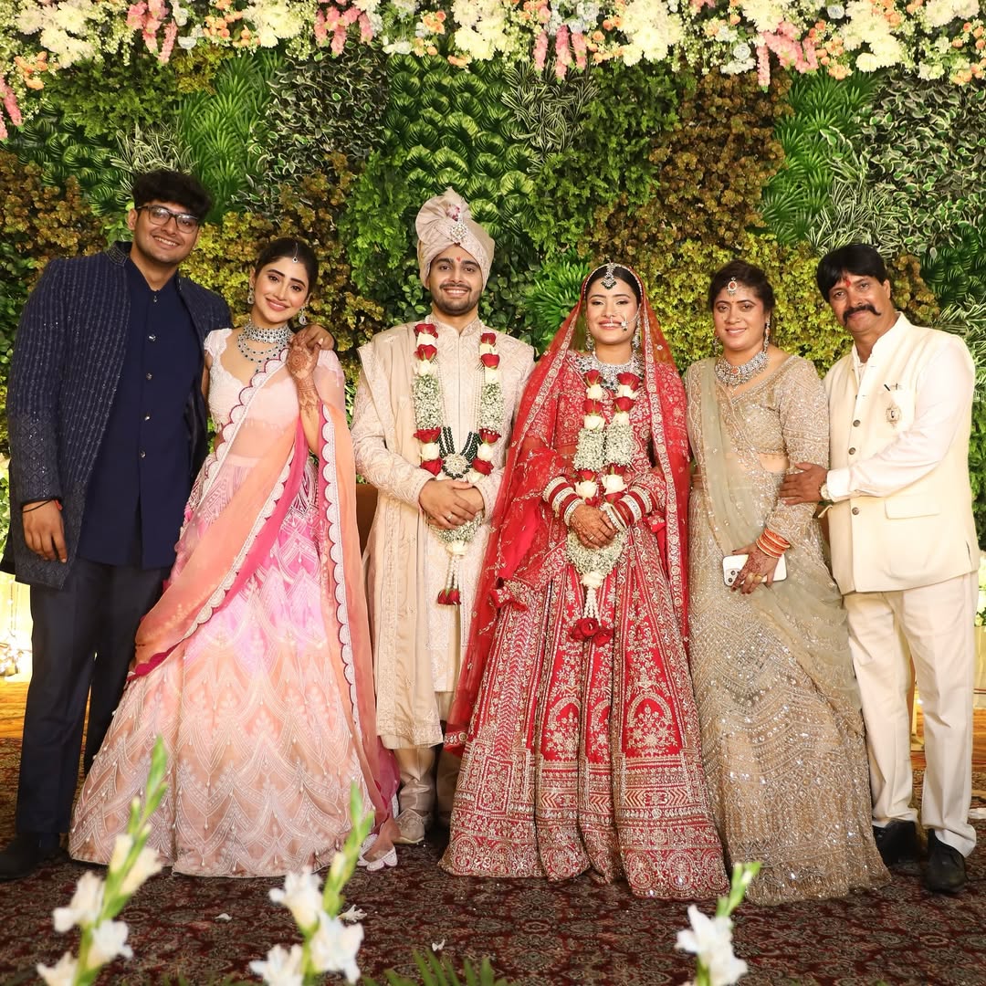 Actress Shivangi Joshi with her family