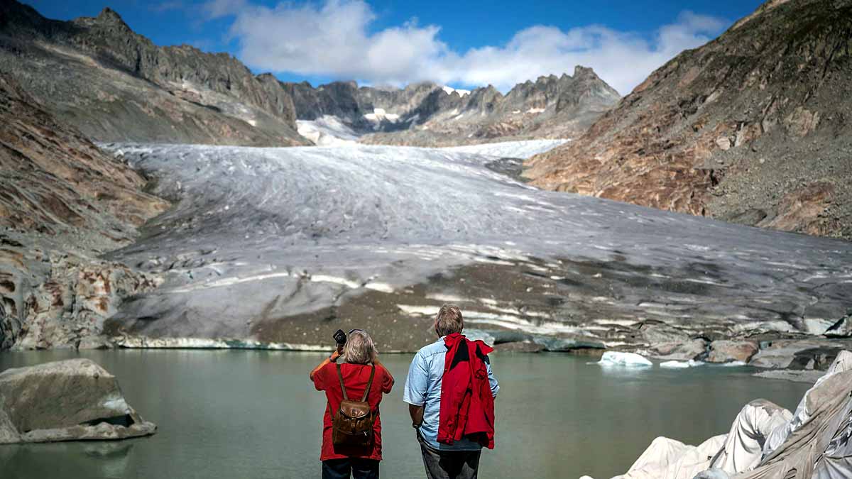 Switzerland Glacier Melt