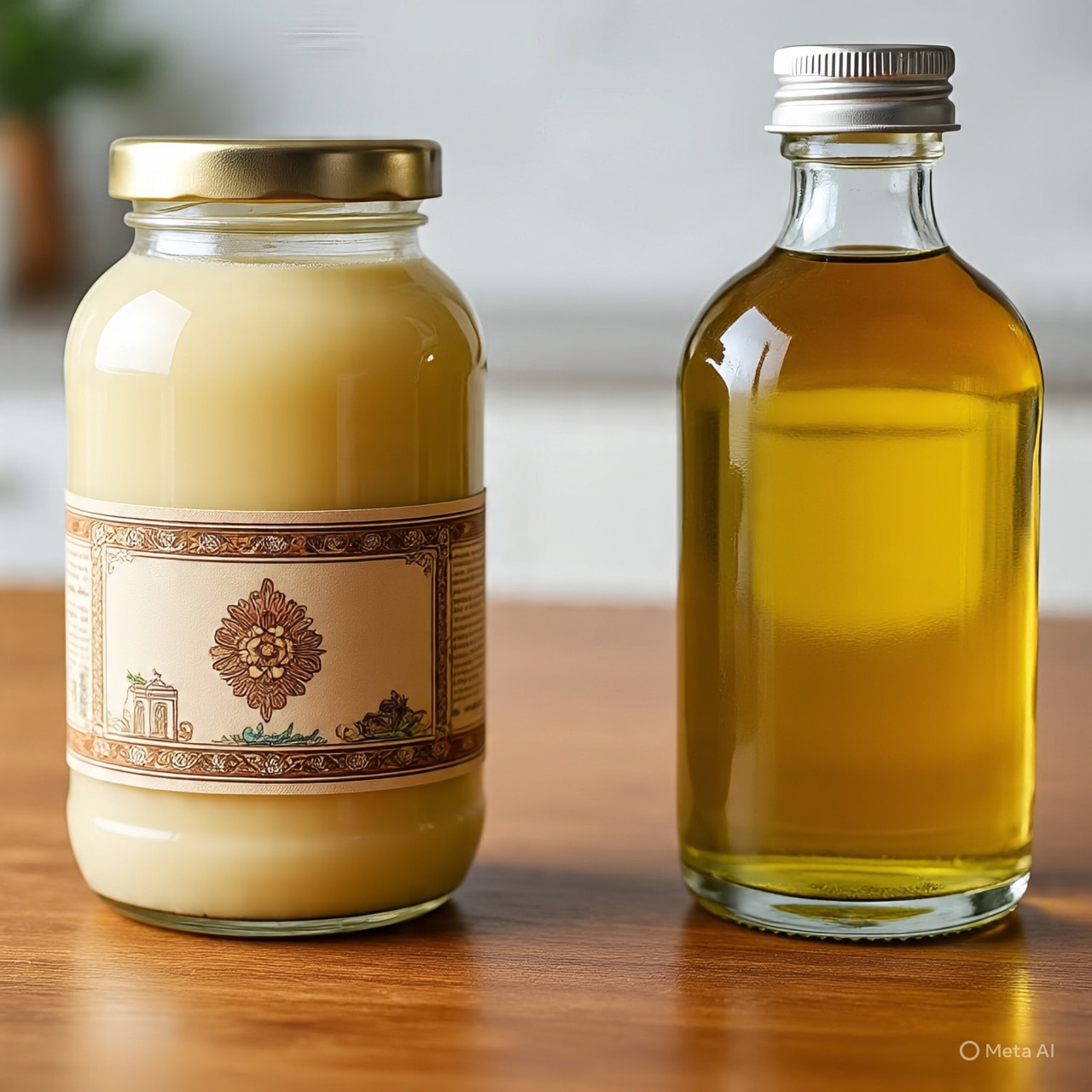 olive oil vs desi ghee (Photo: AI generated)