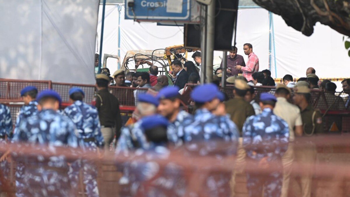 Delhi Red ford Blast Photo- ITG