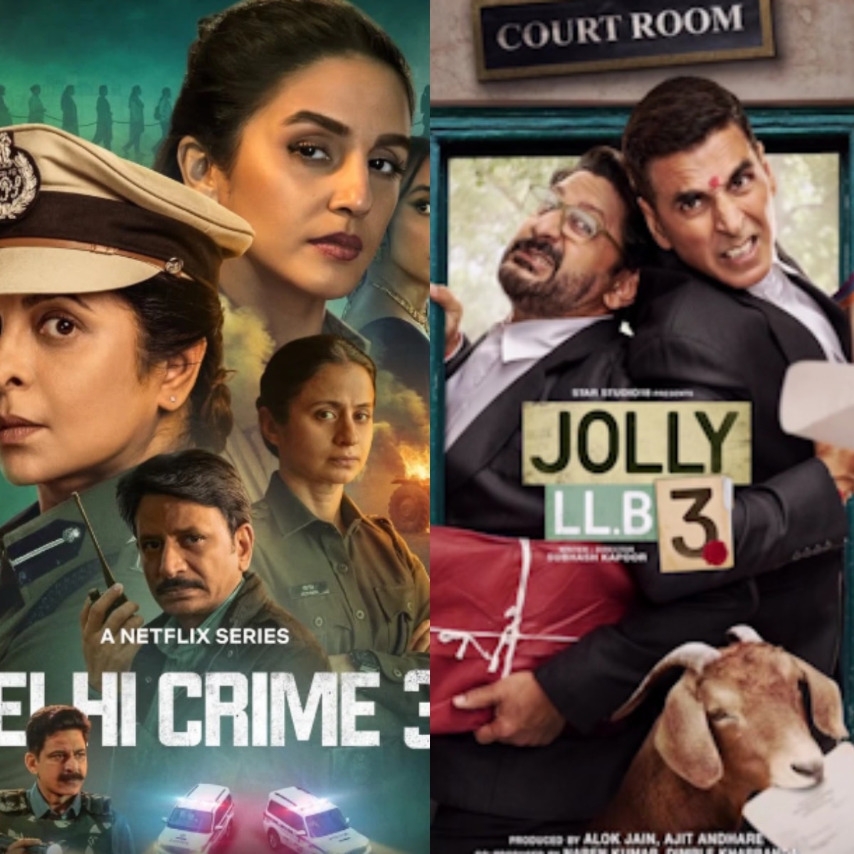 दिल्ली क्राइम 3, जॉली एलएलबी 3 (Photo: Screengrab)