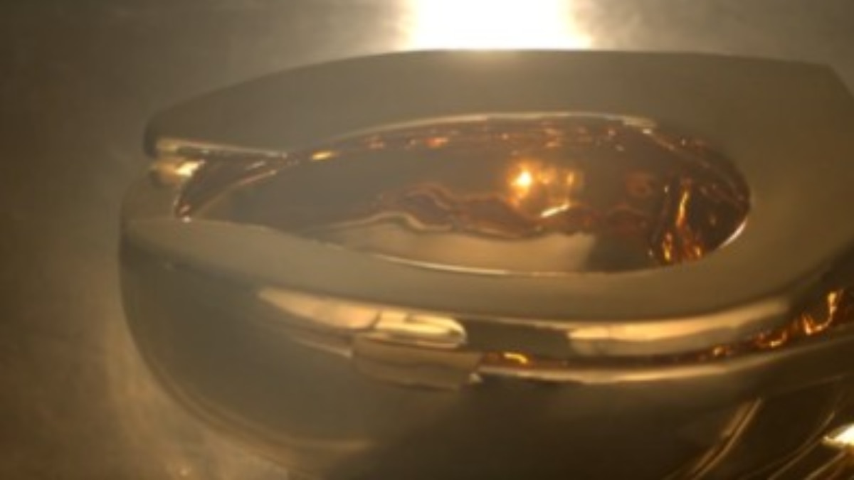 इस टॉयलेट को बनाने में 101 किलो से ज़्यादा सोना लगा है। यानी यह सिर्फ दिखने में नहीं, असल में भी पूरा सोने का है।