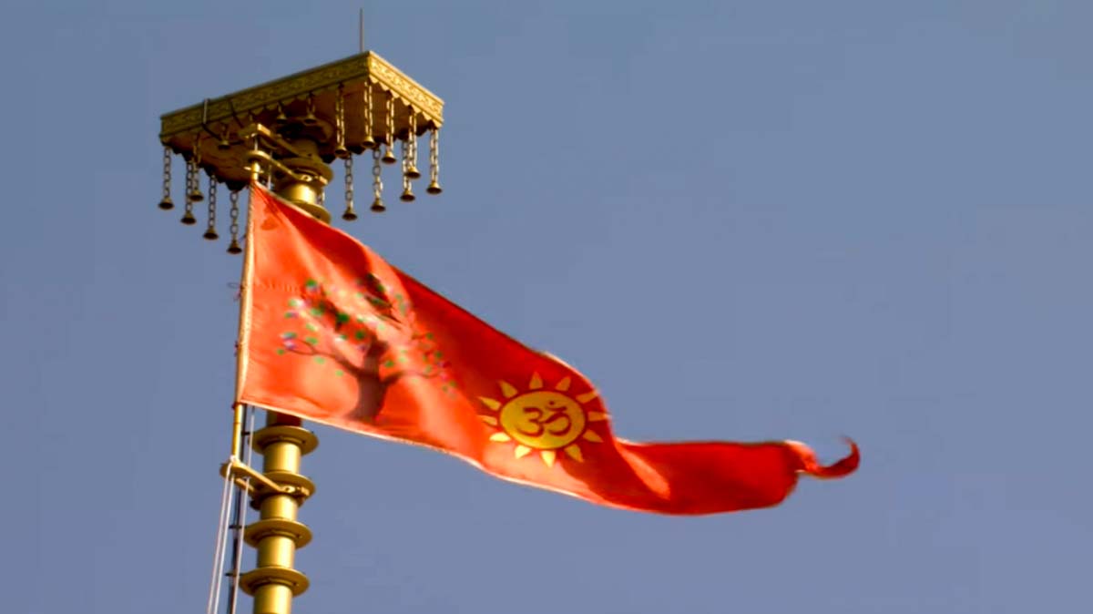 Ram Mandir Flag Photo