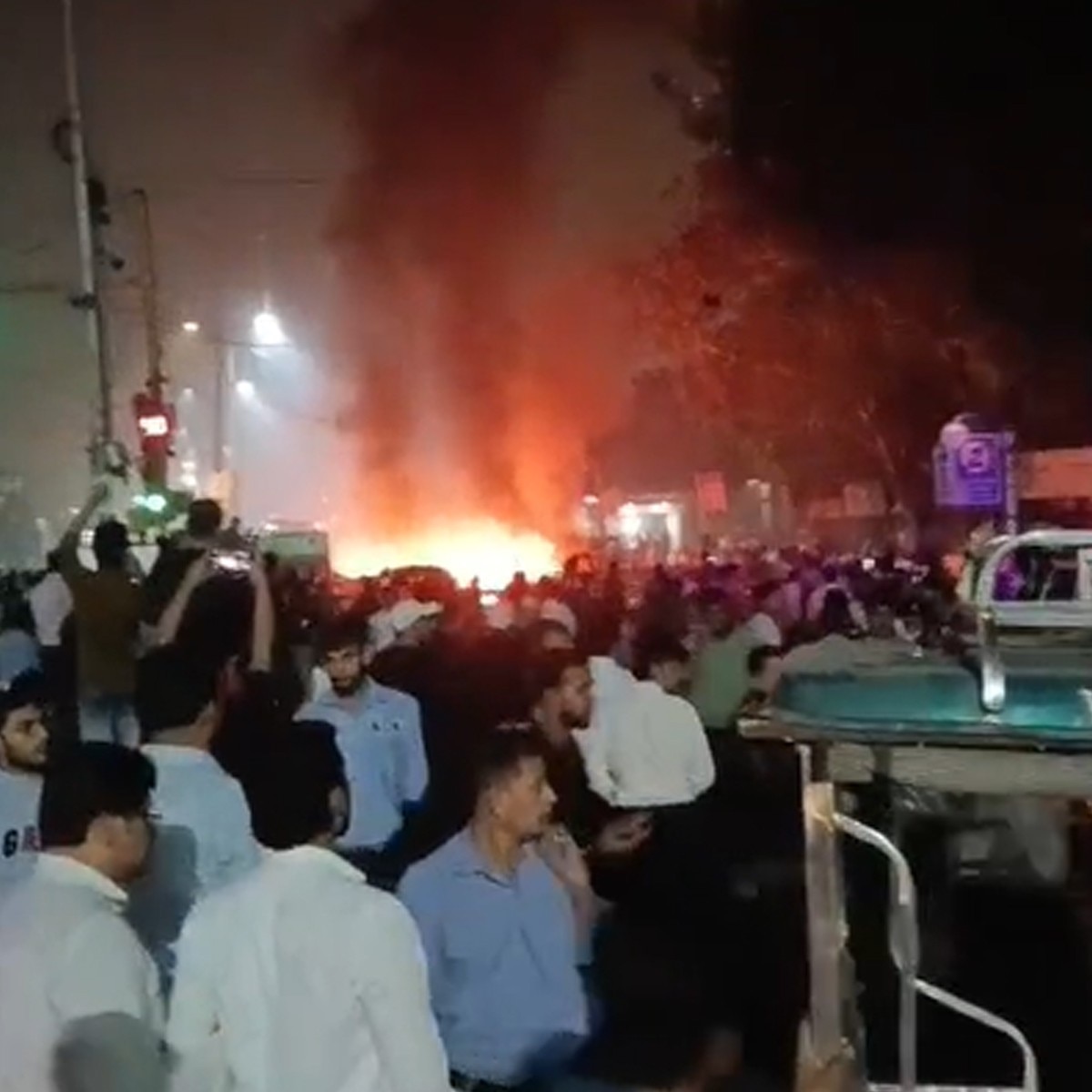 दिल्ली में ब्लास्ट (Photo: Screengrab)