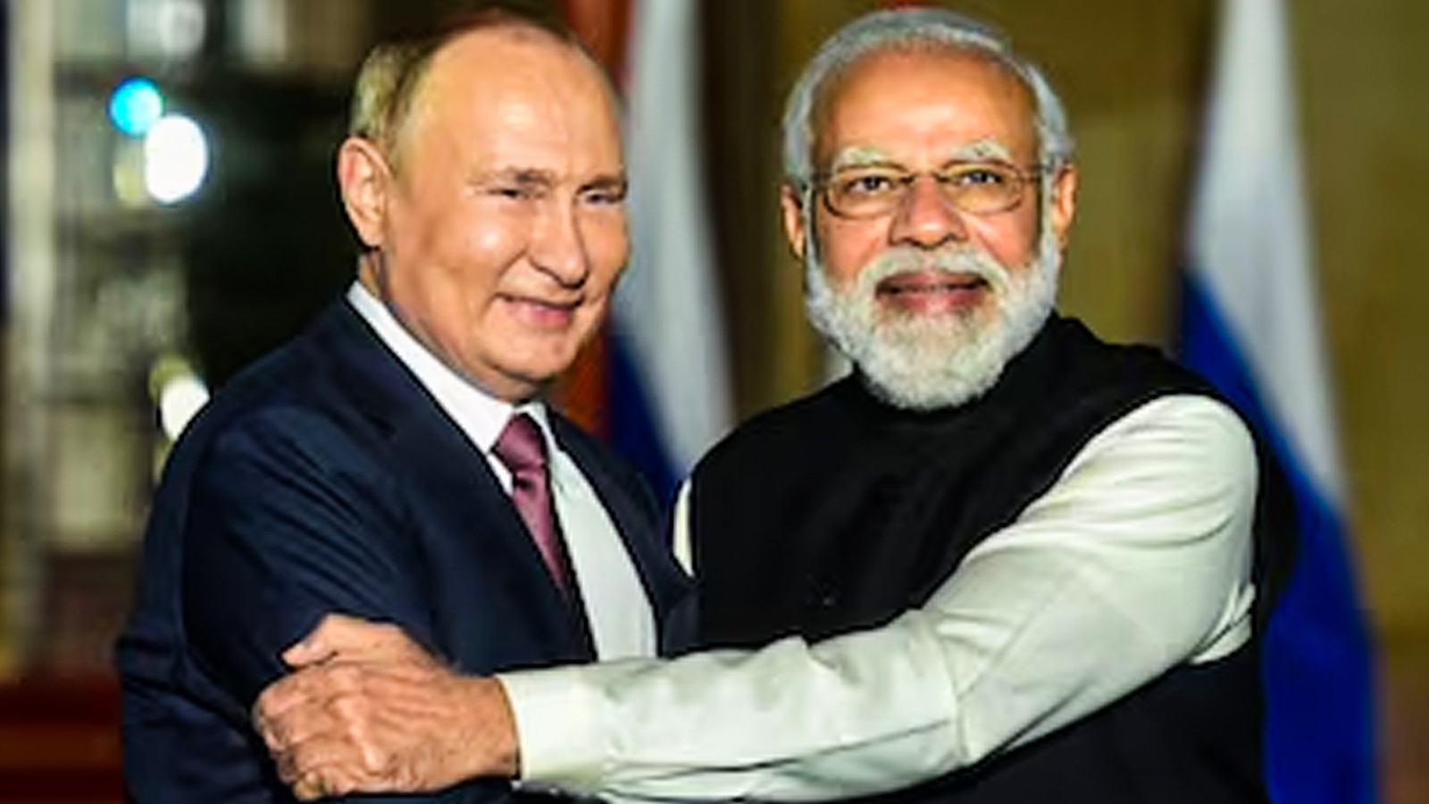 प्रधानमंत्री नरेंद्र मोदी और रूसी राष्ट्रपति व्लादिमीर पुतिन 