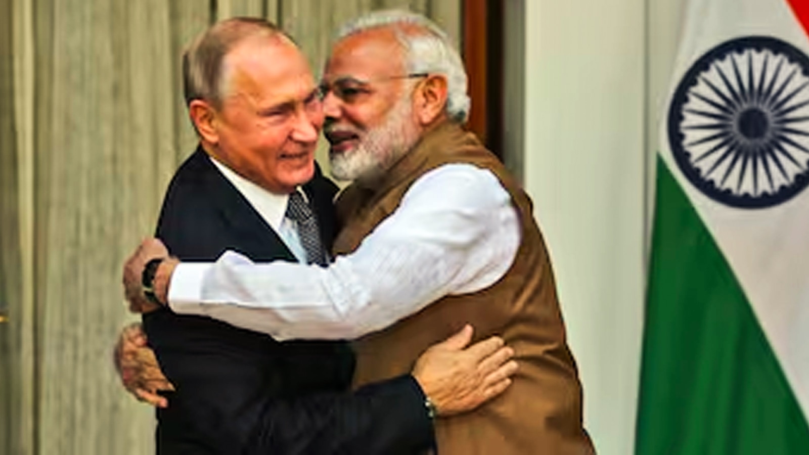 प्रधानमंत्री नरेंद्र मोदी और रूसी राष्ट्रपति व्लादिमीर पुतिन 