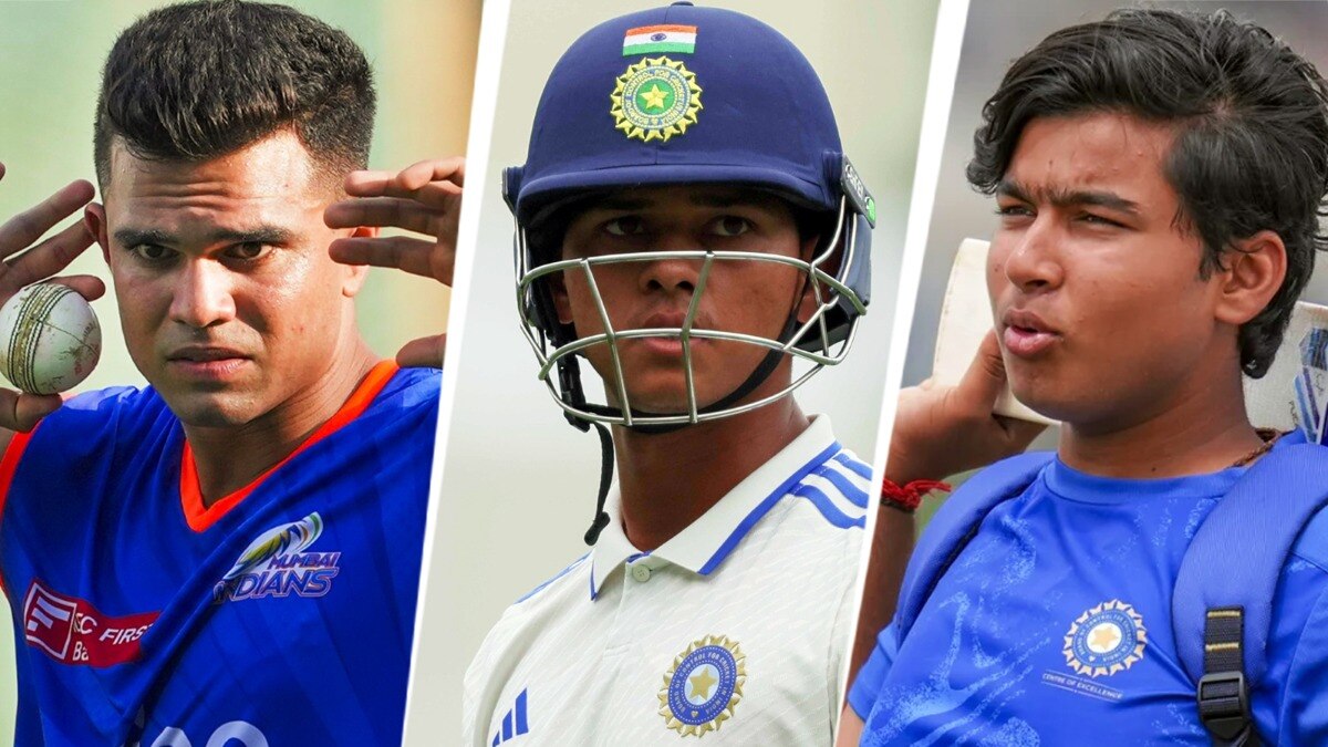  Arjun Tendulkar, Yashasvi Jaiswal, Vaibhav Suryavanshi