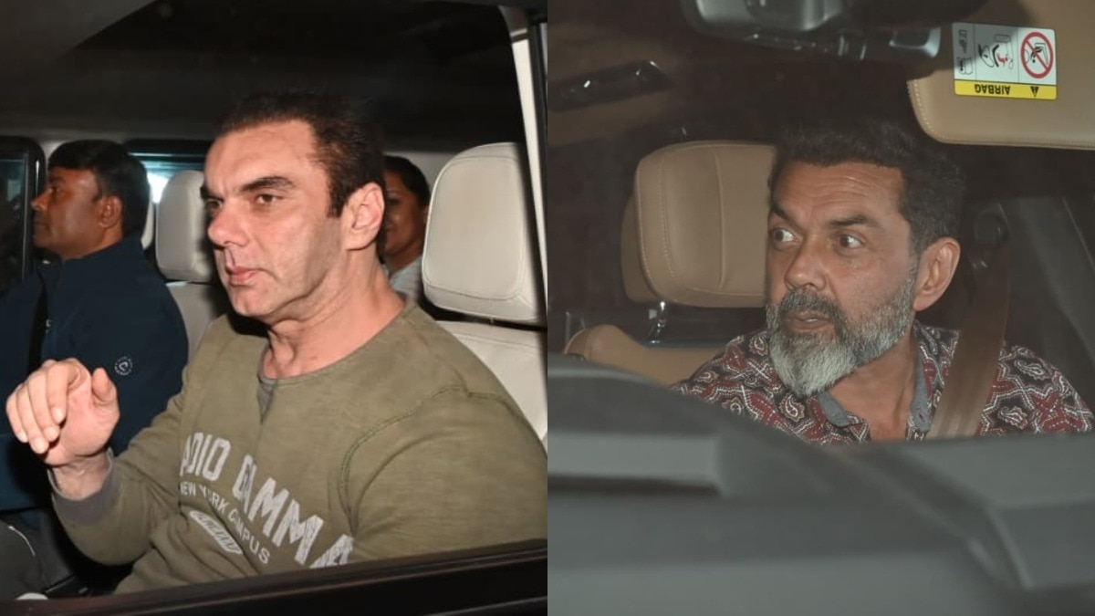 Sohail Khan Bobby Deol spotted reaching salman khan bday party