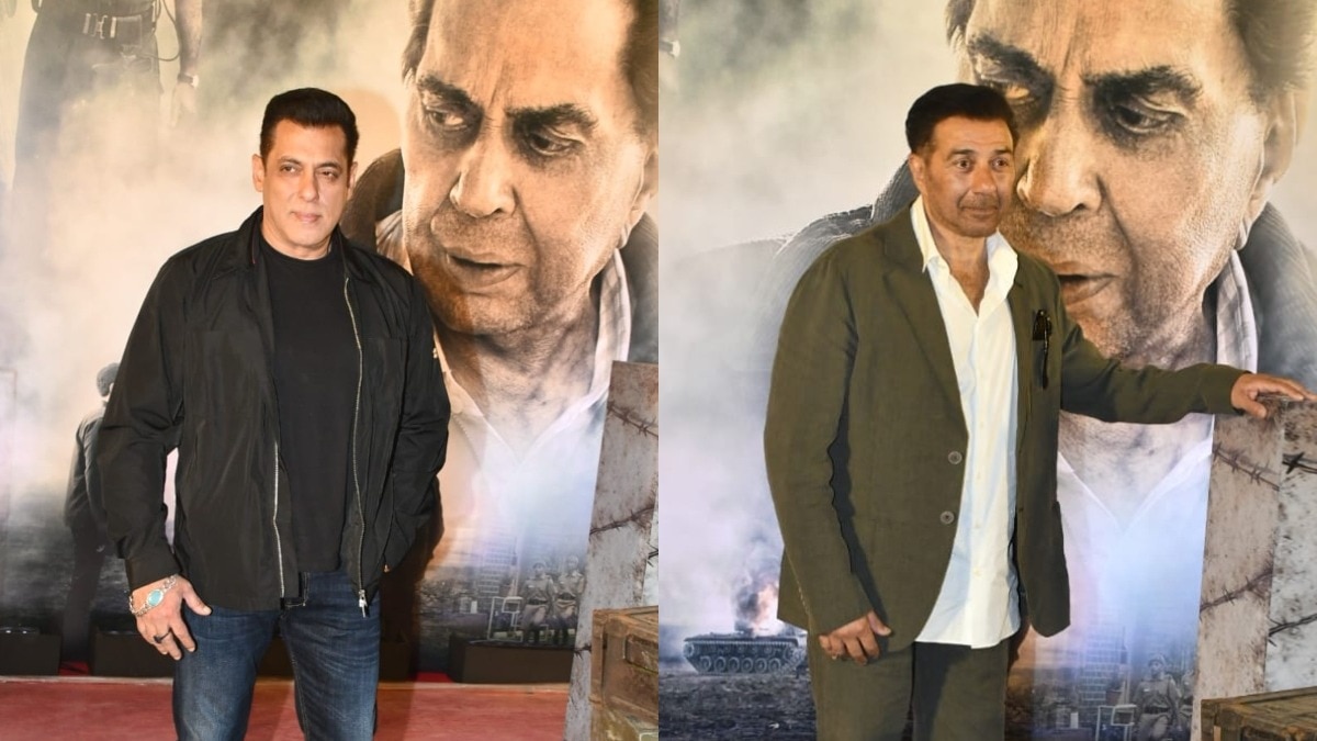 Salman khan Sunny deol at Ikkis Screening