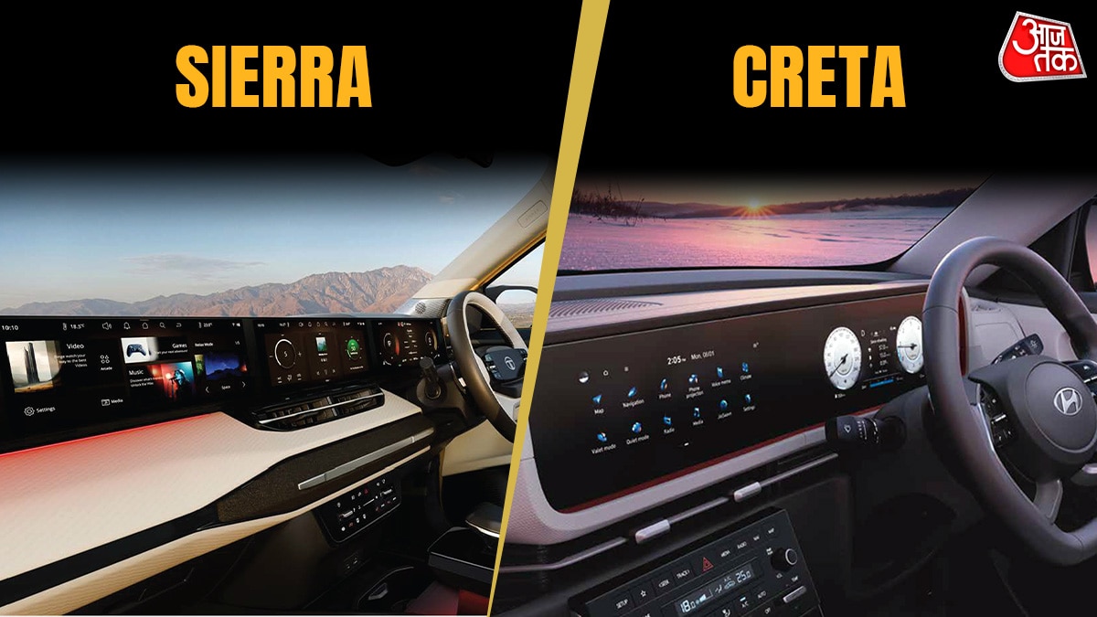 Tata Sierra vs Hyundai Creta Unique Features