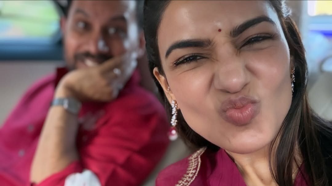 Samantha Ruth Prabhu with husband Raj Nidimoru