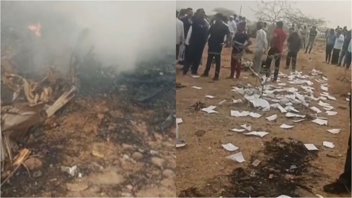 प्लेन क्रैश में अजित पवार का निधन, बारामती हादसे में 5 लोगों की मौत, जल गया पूरा विमान