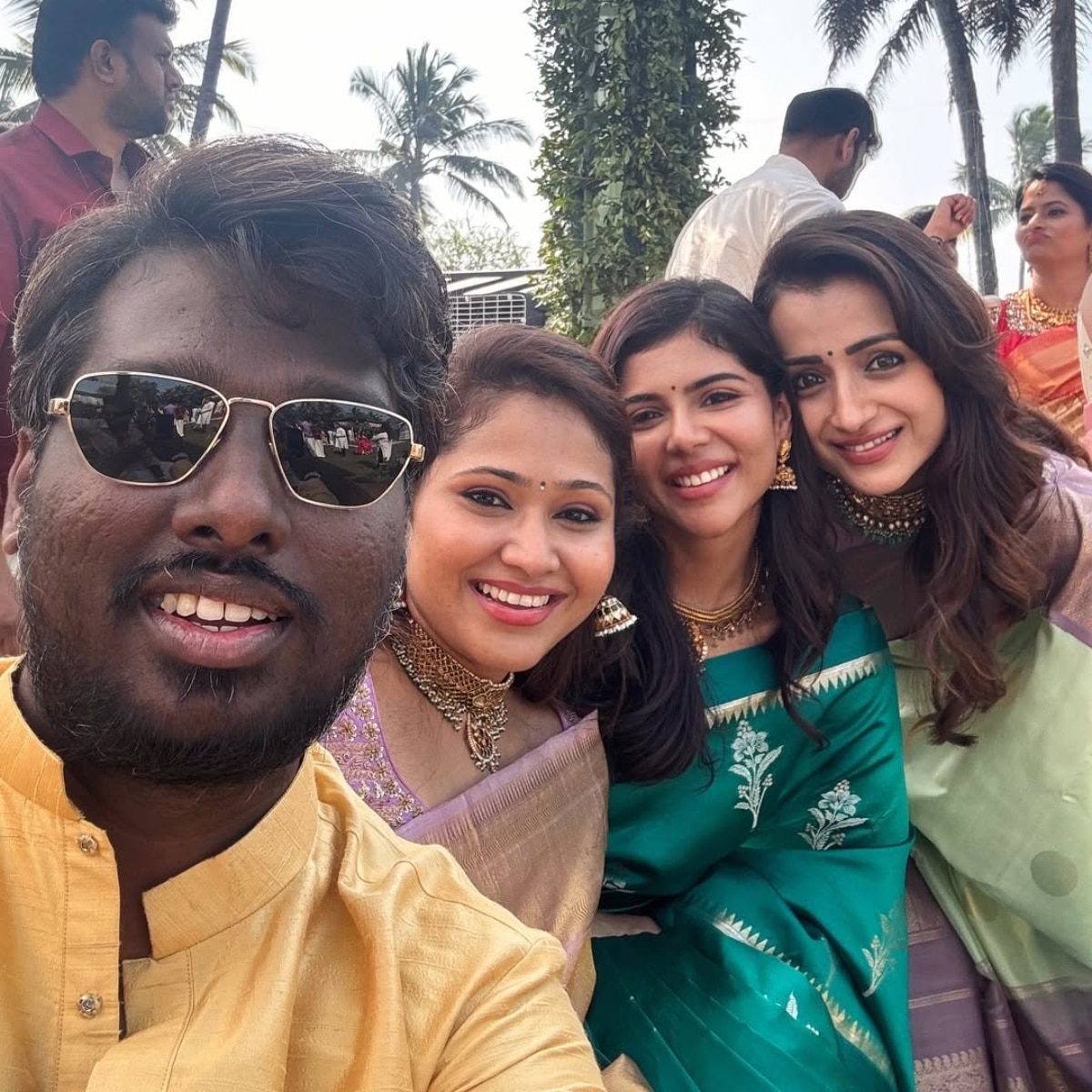 Kalyani Priyadarshan with Atlee, Trisha Krishnan