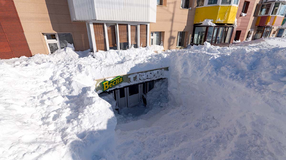 Kamchatka Russia snowfall