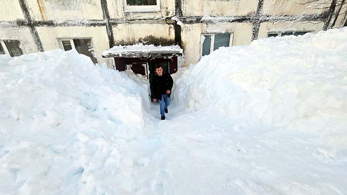 Kamchatka Russia snowfall