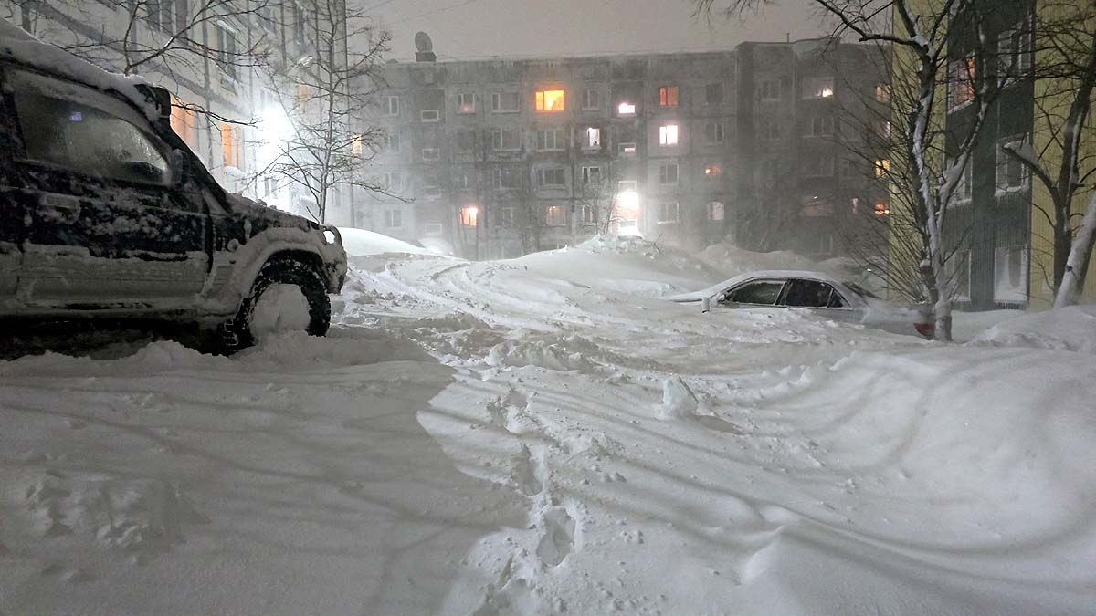 Kamchatka Russia snowfall