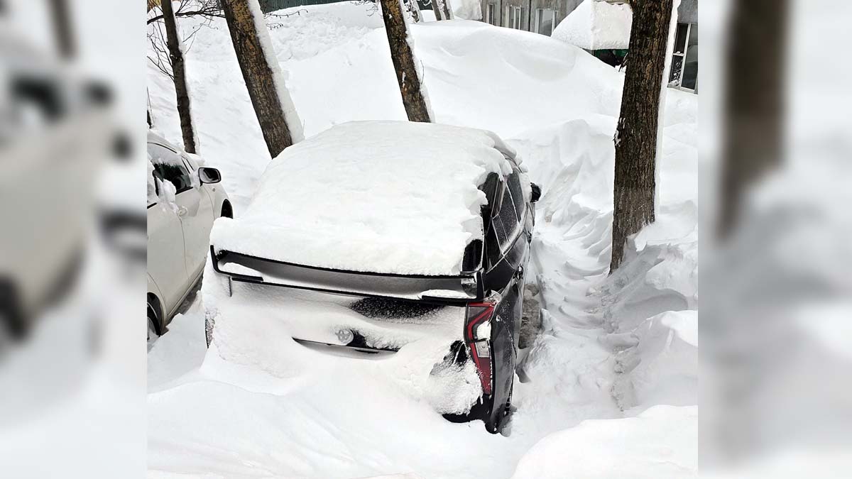 Kamchatka Russia snowfall