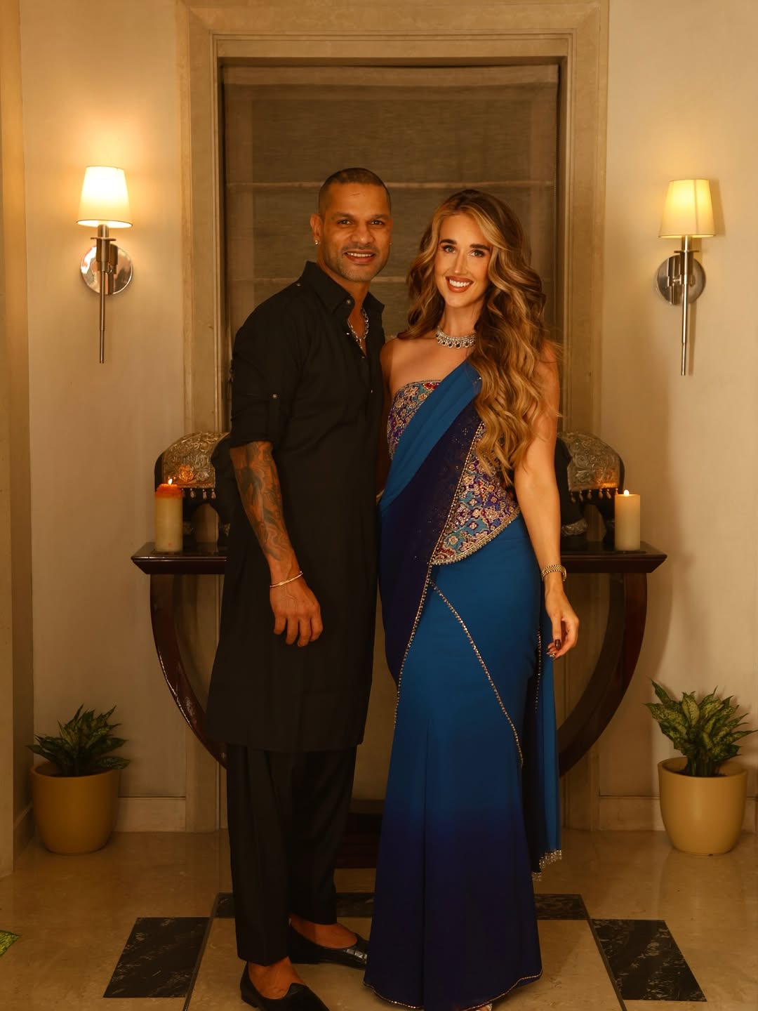 Sophie Shine and Shikhar Dhawan's love story