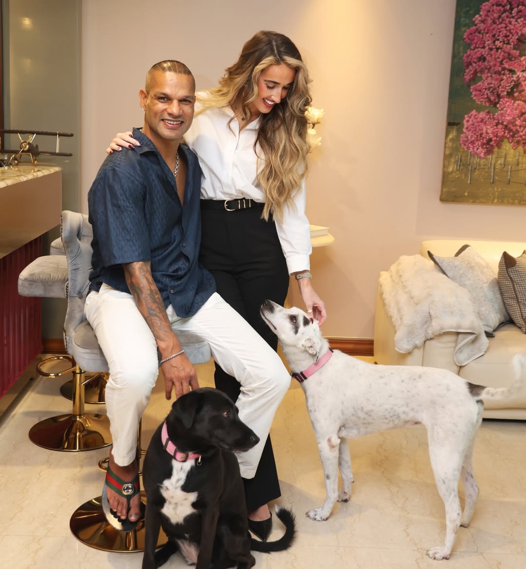 Sophie Shine and Shikhar Dhawan's love story