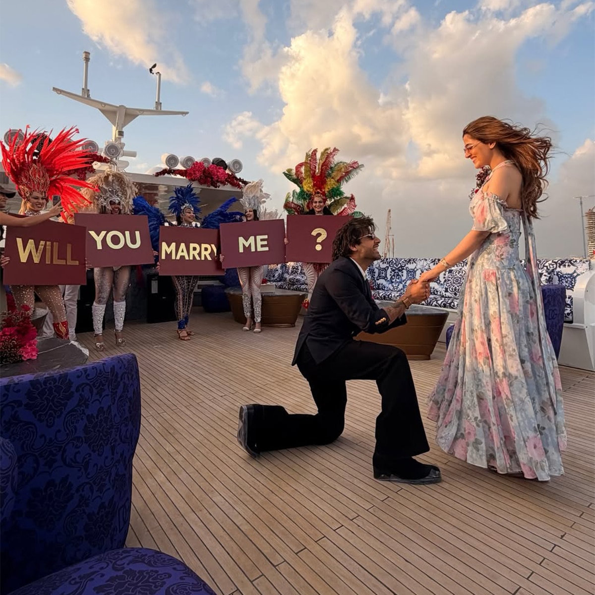 नूपुर सेनन और स्टेबिन बेन