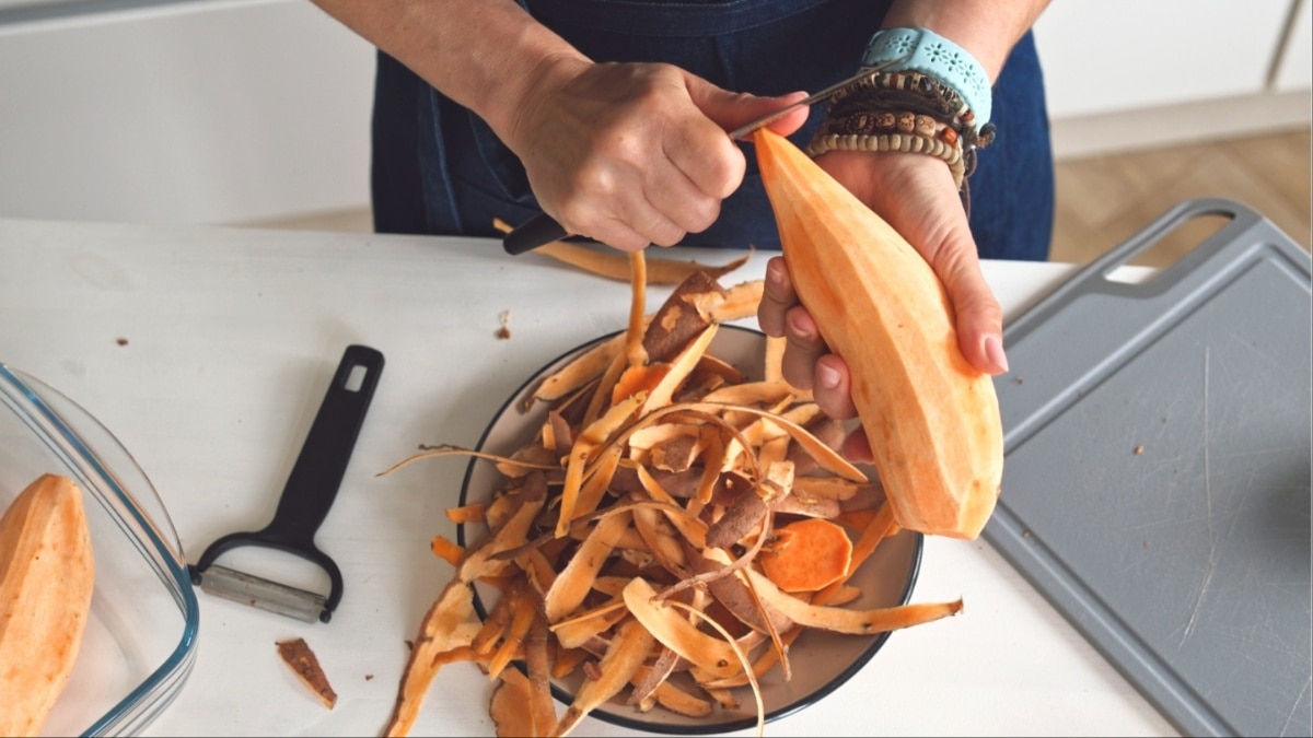 Sweet potato peel