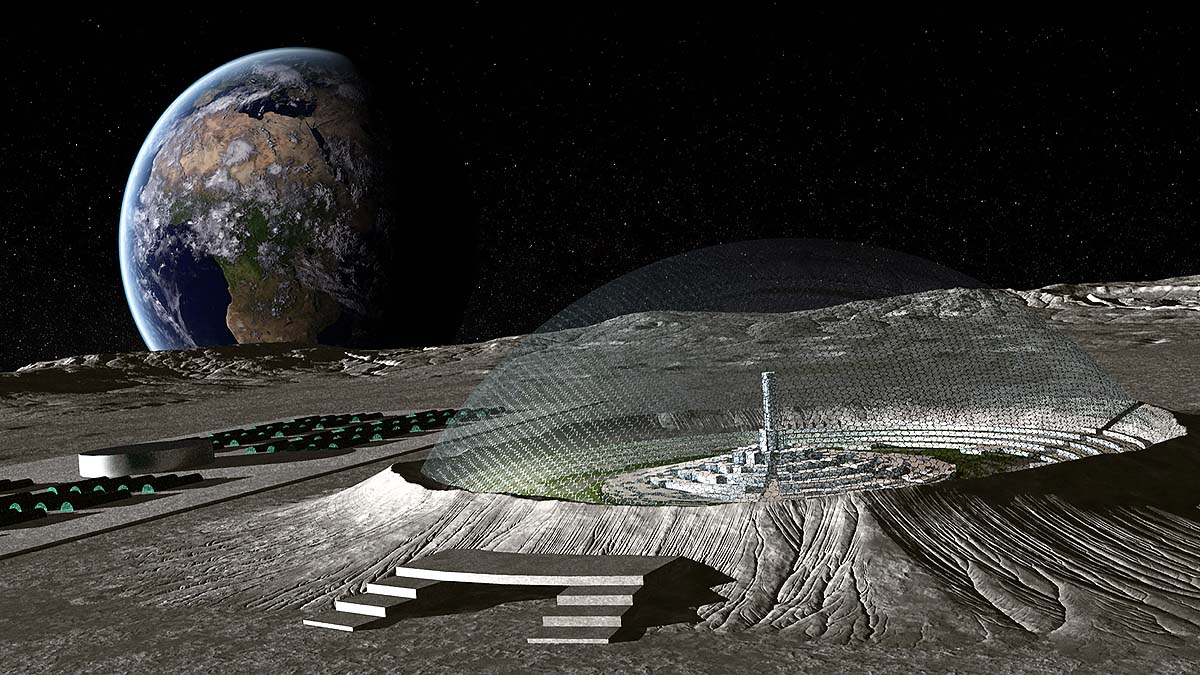 mars moon city spacex