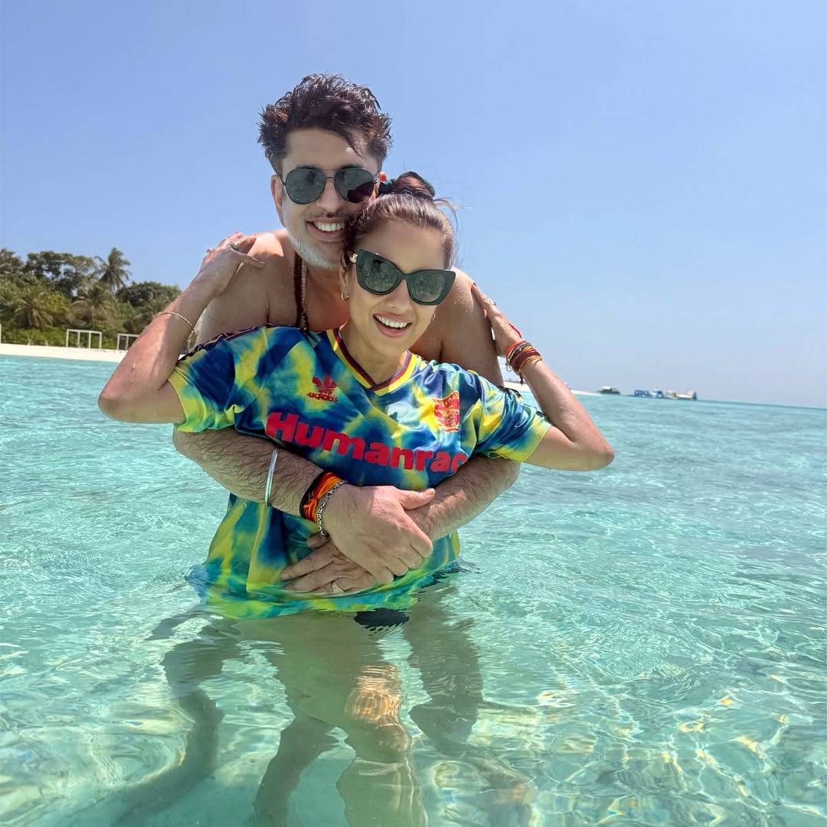 Rupali Ganguly romantic with husband