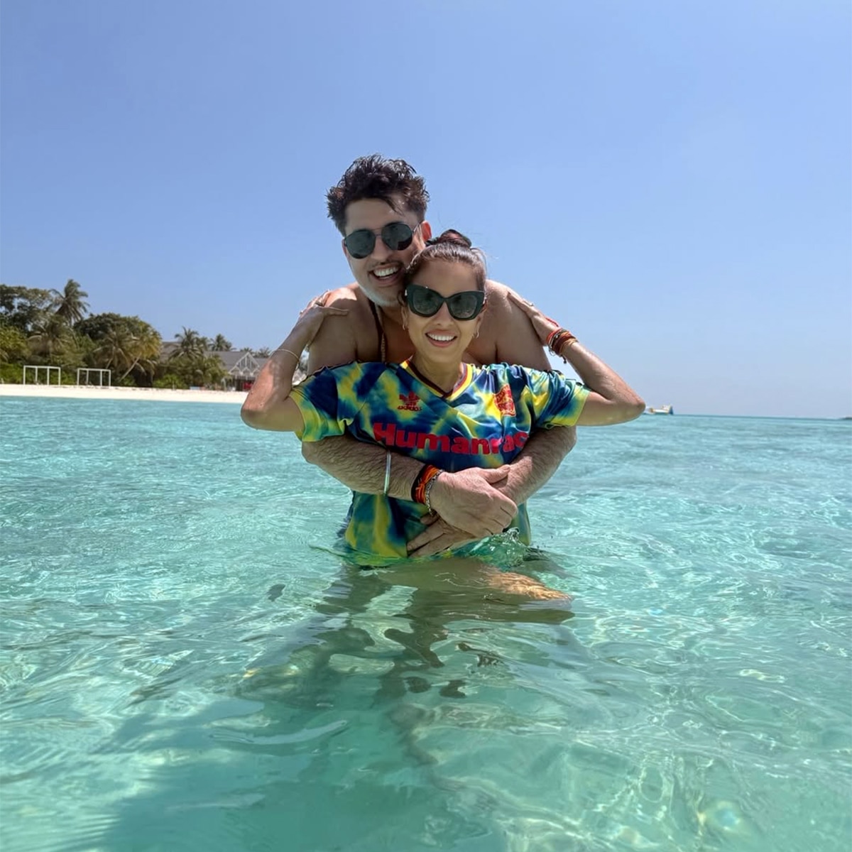 Rupali Ganguly romantic with husband