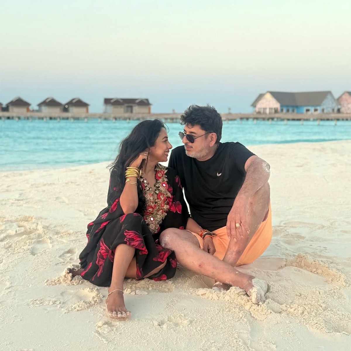 Rupali Ganguly romantic with husband