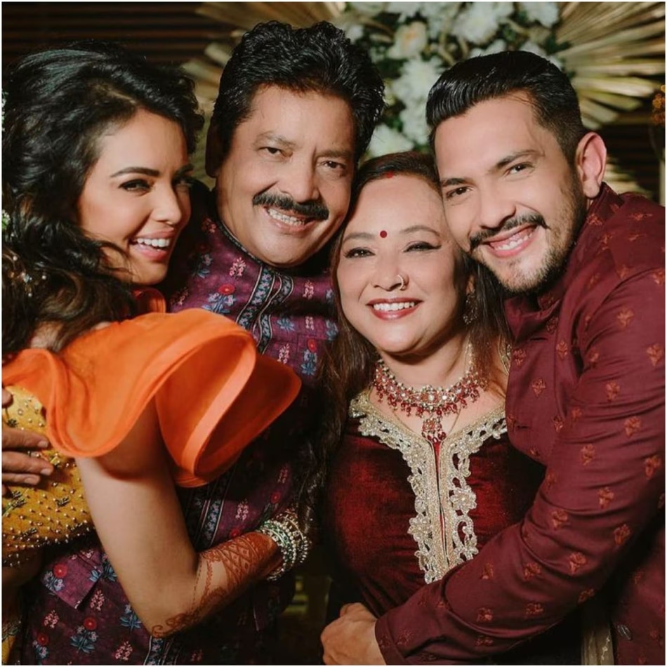 उदित नारायण और उनका परिवार